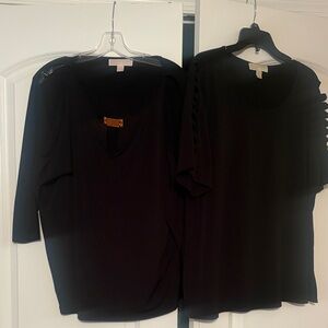 Michael Kors 2 Elegant Black Women's Tops